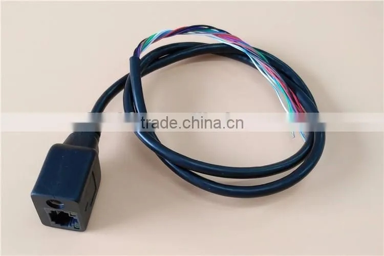Custom RJ45 Female with LED Light DC5.5X2.1 Male Camere POE Cable for CCTV Camera
