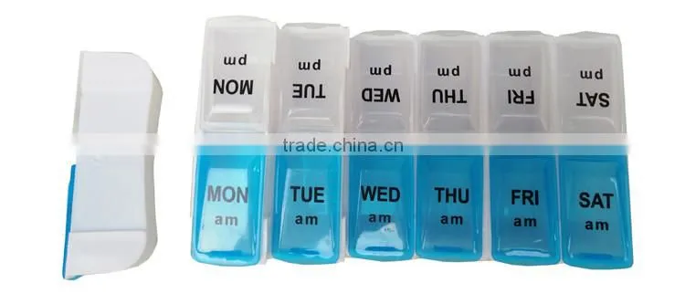 Hot Selling Custom Design plastic single weekly pill box