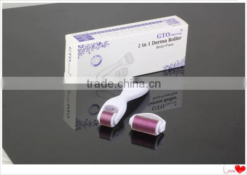 Derma Roller 0.5mm + 1.0mm FULL FACE AND BODY KIT 2 in 1 Derma Roller