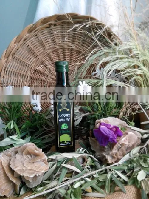Herbs Infused Olive Oil. Premium Quality Olive Oil with FDA Certification. Glass Bottle 250 ml.