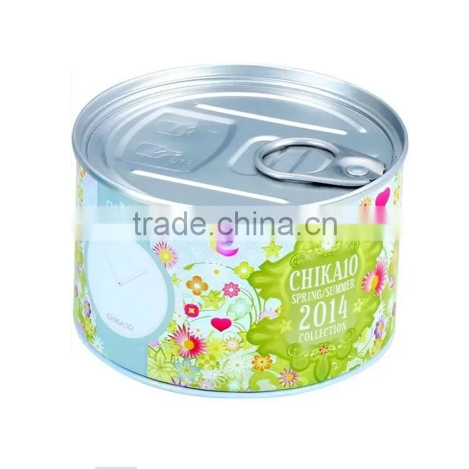 Rectangular metal tin can for candy packing
