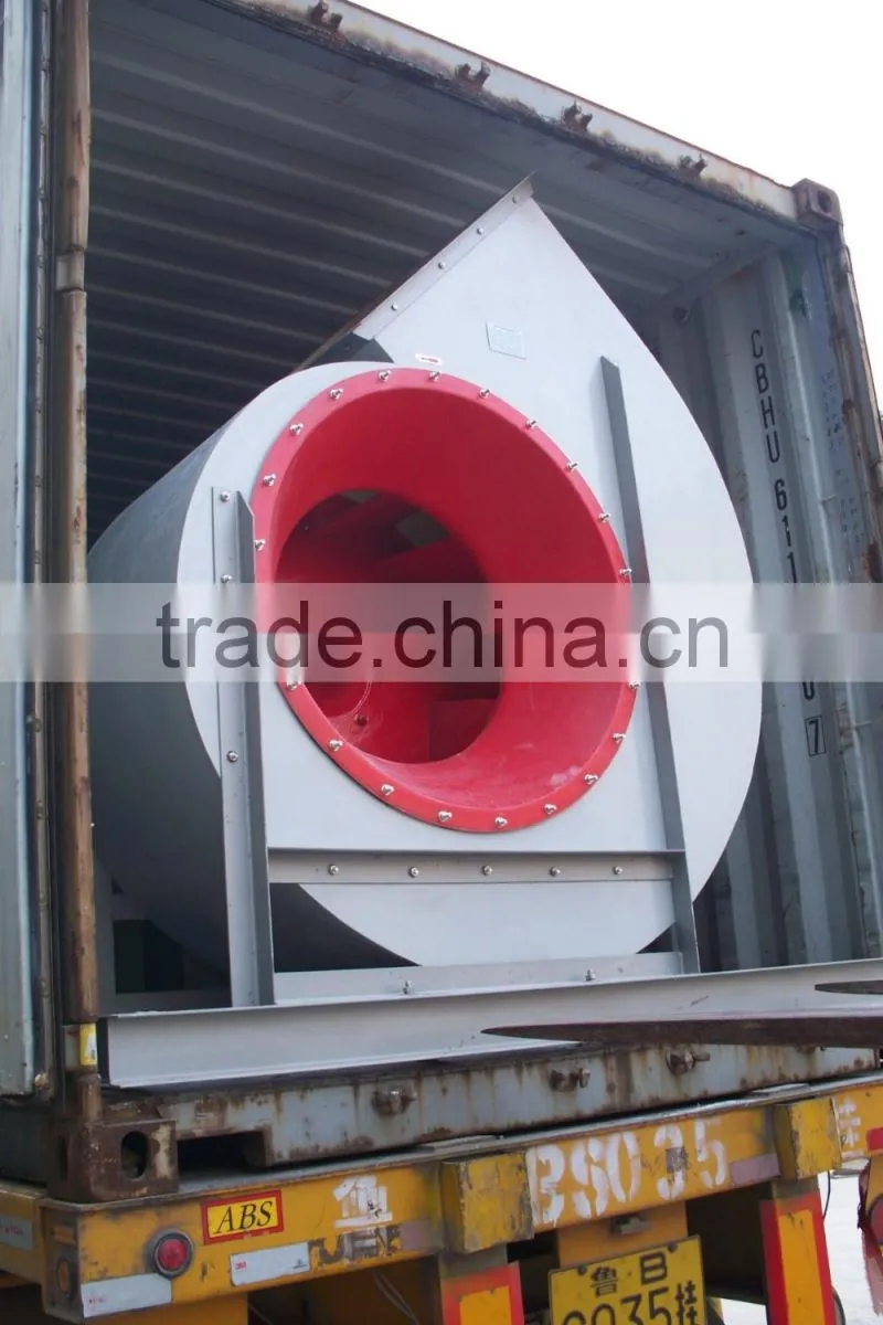PP material centrifugal fan for anti corrosion