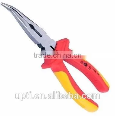 Taiwan Made High Qaulity VDE Bent Nose Pliers VDE Insulated Pliers