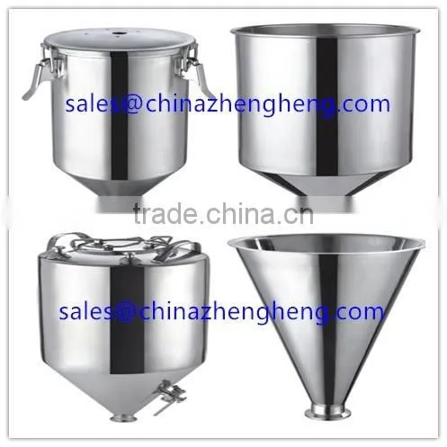 stainless steel conical hopper/stainless steel hopper funnel/stainless steel hoppers manufacturers