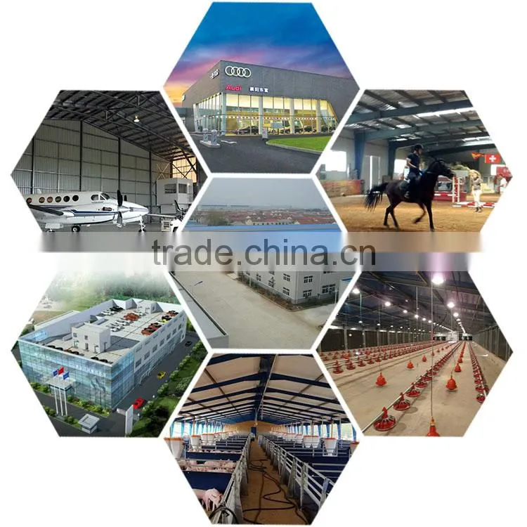 5000 square meters pre engineered steel structure factory building
