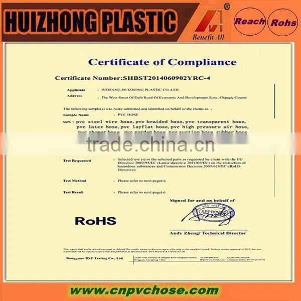 high pressure pvc air hose