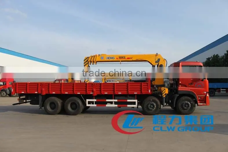 Dongfeng 8*4 crane truck,crane truck with 10-20 tons,used grove truck cranes for sale