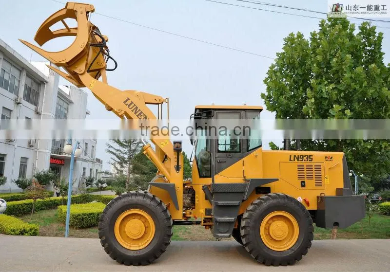 YN935 front end loader with log grasp