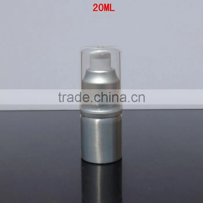 Wholesale 20ml-300ml empty cosmetic packaging aluminum bottle lotion bottle shampoo alumimum pump bottle