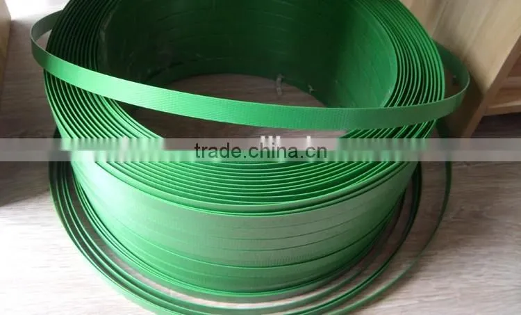 Green color 16mm PET packing belt for carton strapping
