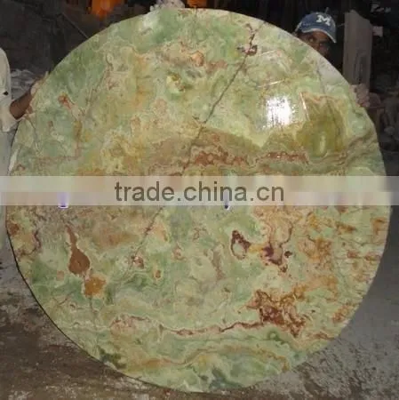 BEAUTIFUL MULTI GREEN ONYX TABLE TOPS COLLECTION