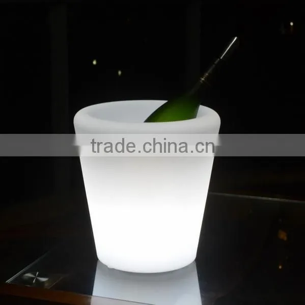 smart control plastic light up flower pot