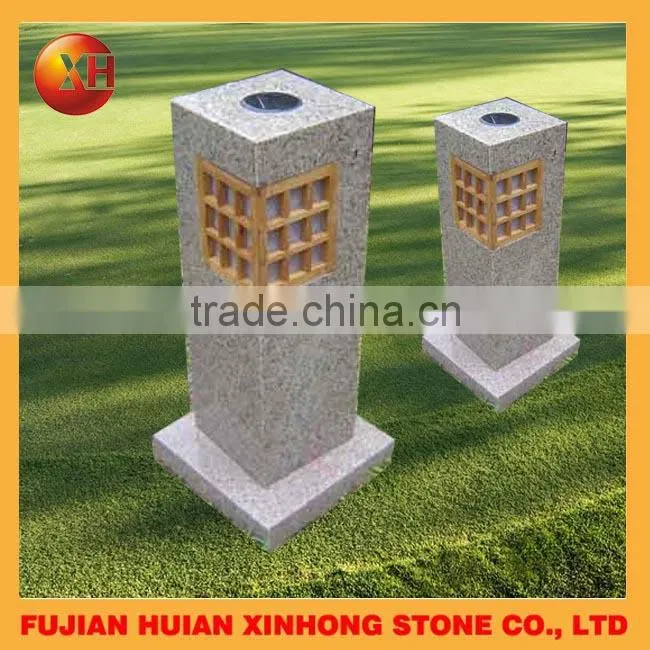 hot selling products handcarved nature stone fence lantern