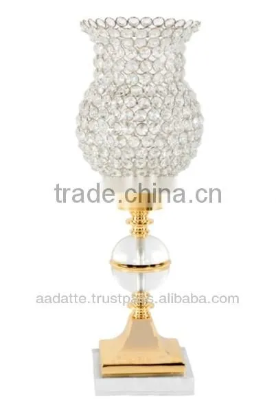 Home decoration beautiful crystal wedding tea light holder