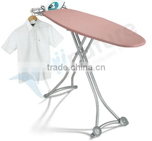 wheels ironing boards with plastic iron rest