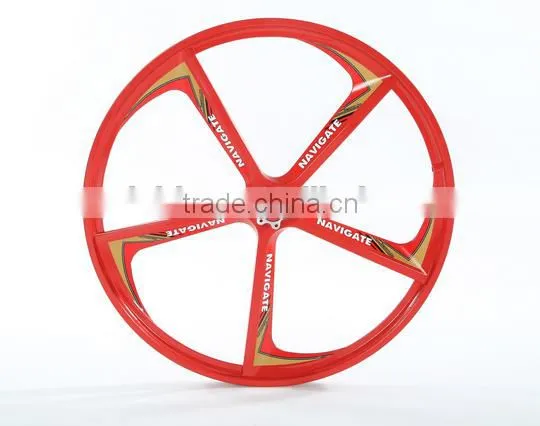 24 inch lightest strongest magnesium alloy bike wheel /fixed gear type hub bike wheel