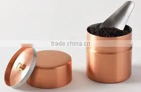 Kitche canisters, Rose gold color copper canisters, elegant copper canisters, copper jars,decorative canisters for kitchen