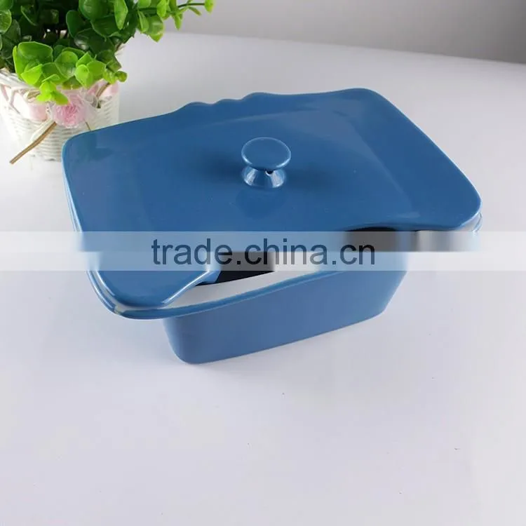 China suppliers customized ceramic cookware casserole carrier