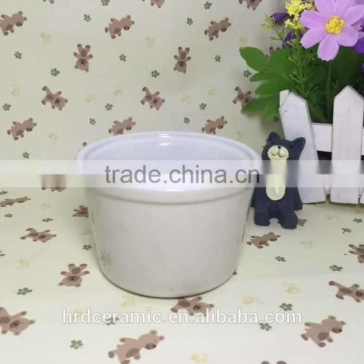 2015 Stocked cheap white ceramic rice/salad/soup bowls