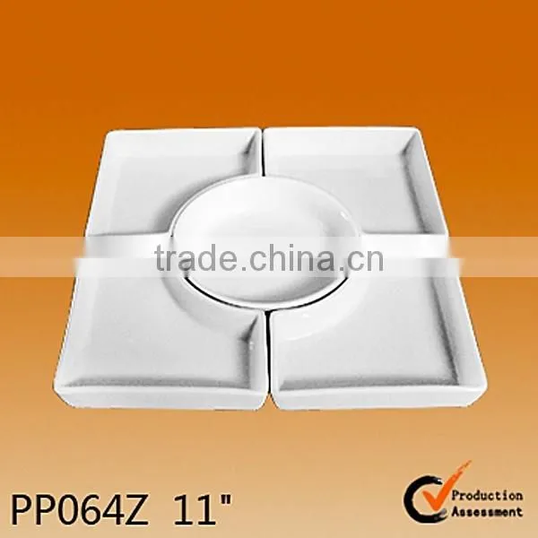 set of 6pcs solid color appetizer set