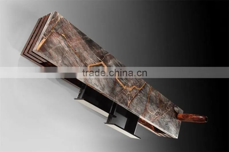 Modern italian nature marble top tv cabinet with drawer for living room