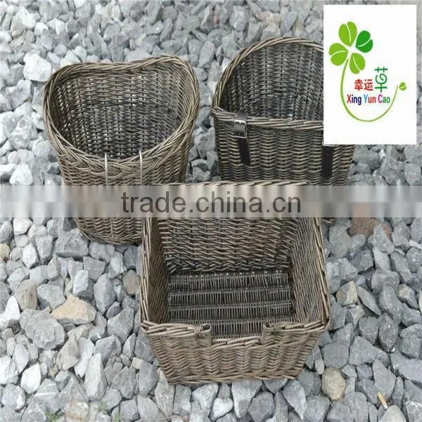 factory direct supply willow woven bicycle basket cheap shoping basket