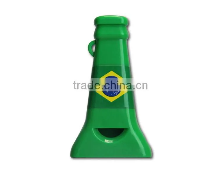 Sport whistle plastic 3 tune whistle function with beer bottle opener