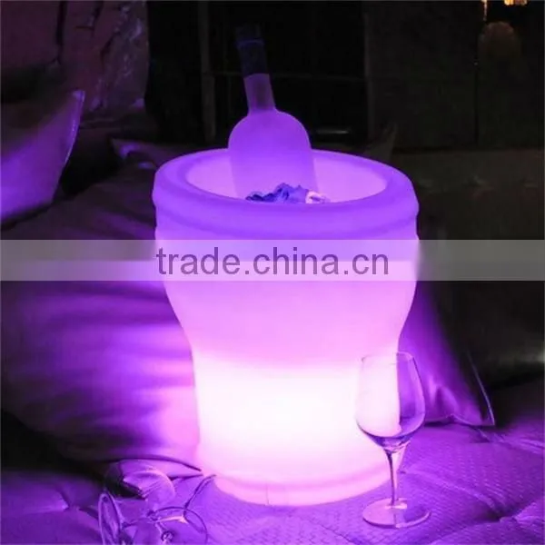 Hot selling and fashionable multi-color led ice bucket