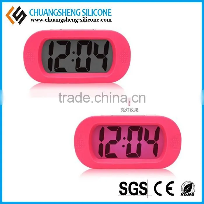 Table decoration clock, silicone alarm clock