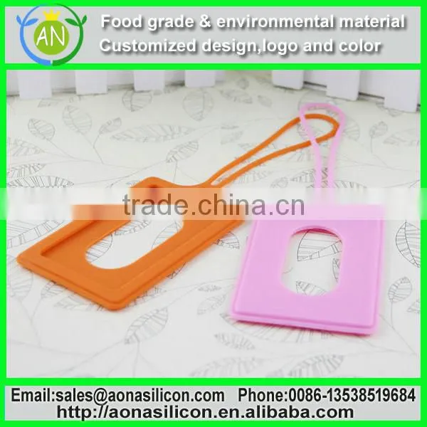 Fashion custom gift airplane soft Silicone luggage tags