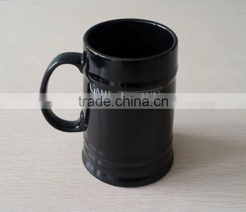 Cheap bulk promotion ceramic 23oz beer mug