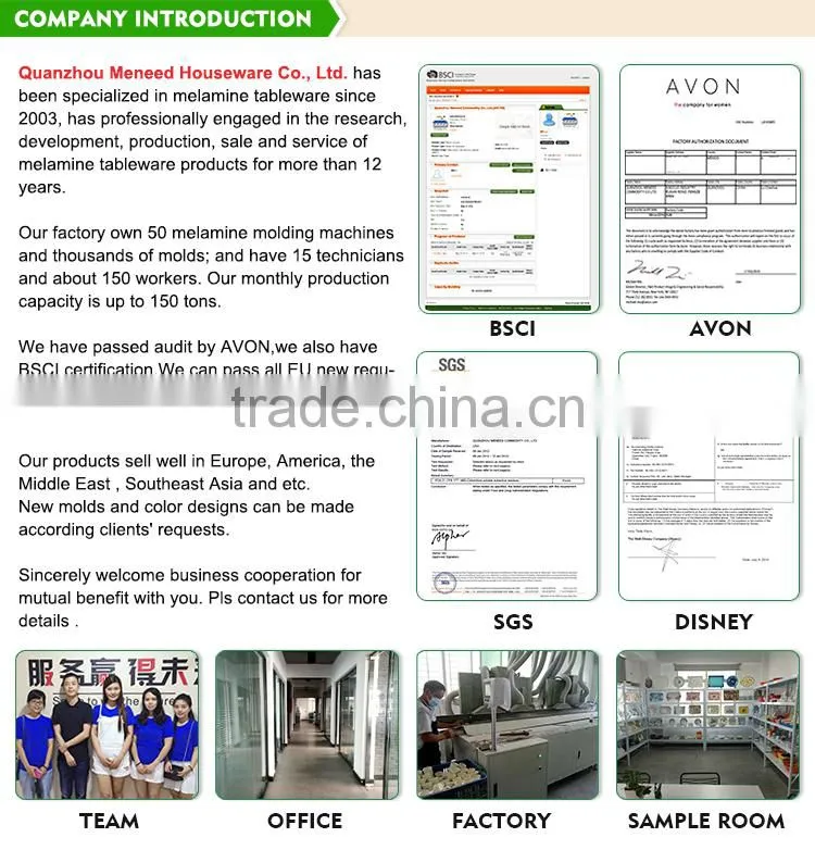 Factory Wholesale Restaurant and Hotel use Melamine compact vibrator plate