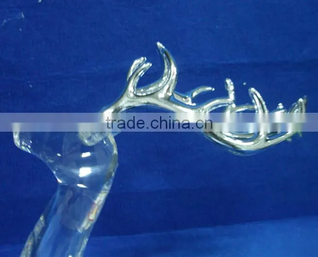 new style high quality acrylic Christmas standing reindeer