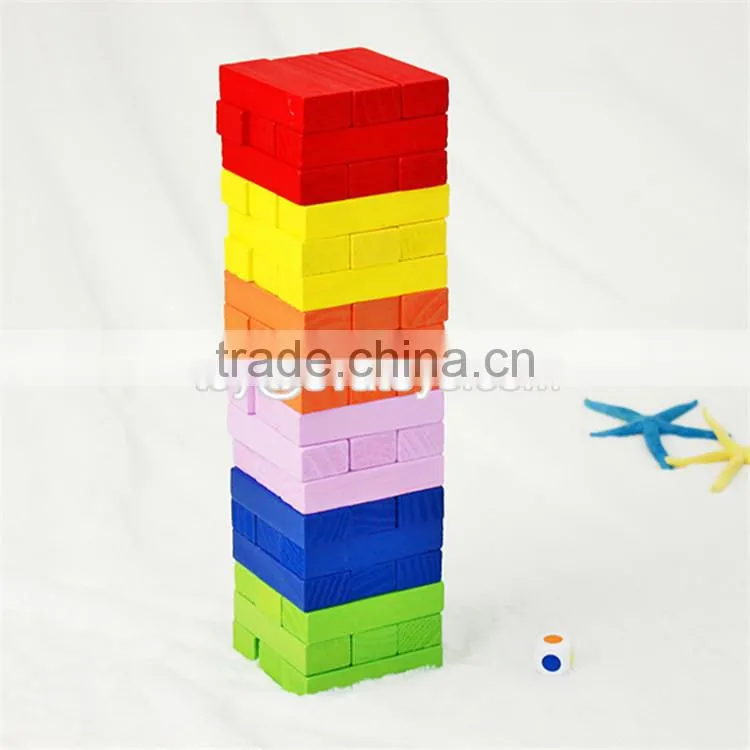 Creative educational wooden stacking toys for toddlers W13D077B