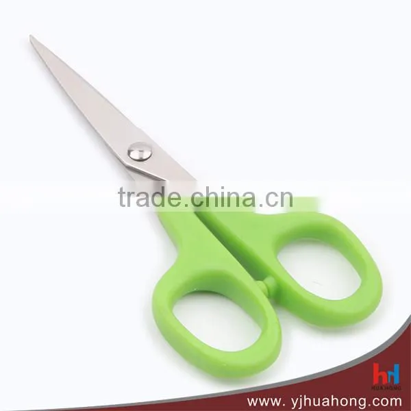 5.25" left hand promotional plastic handle student scissors (HA-07B)