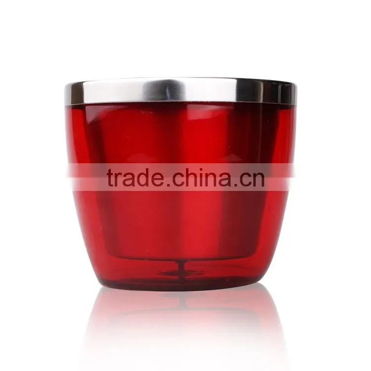 Hot sale 1.0L colored small stainless Steel Ice Buckets for bar