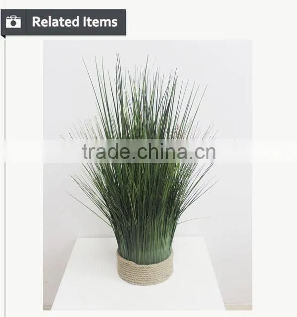 New design single branch artificial grass stem onion grass bush for display