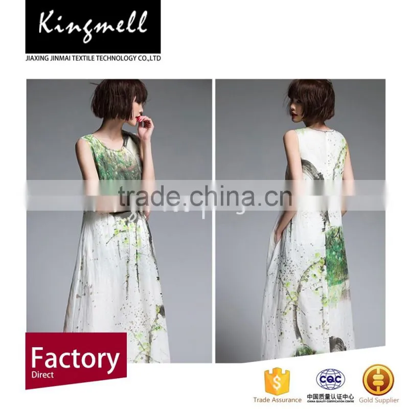 Wholesale Silk Fabric Digital Printing Silk Yarn for Silk Crepe Fabric