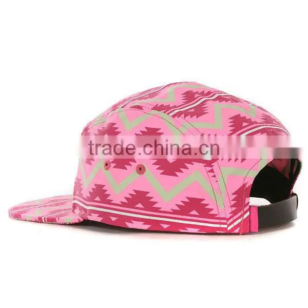 2013 new style 5 panel hat custom fashion Aztec pattern 5 panel hat