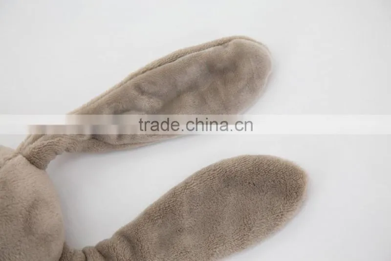 Best Sell Baby Product Soft Coral Fleece Push Rabbit Toy Thick Baby Thin Blanket