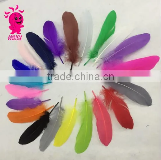 Wholesale multicolor decotation goose feather for party and wedding,5-8cm import from China