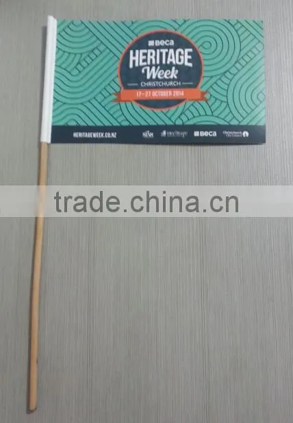 custom printed hand paper flag