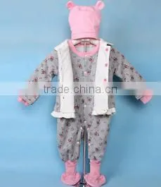 Baby winter climb suit plush animal baby romper