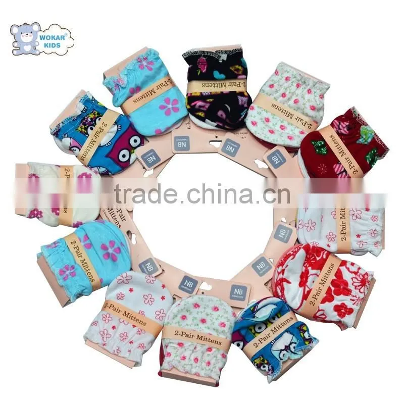Cute keep warm baby mittens various colors