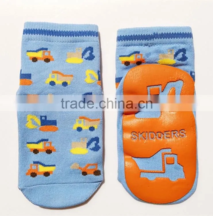 Cartoon Tube Baby Floor Shoes Newborn Anti Slip kids Rubber Soles Baby Socks