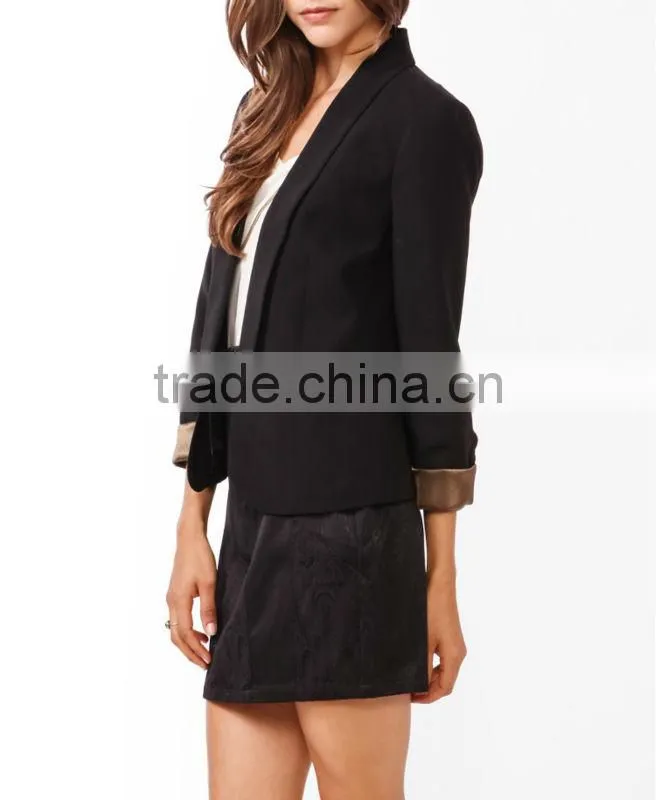 Lustrous Cuff Blazer