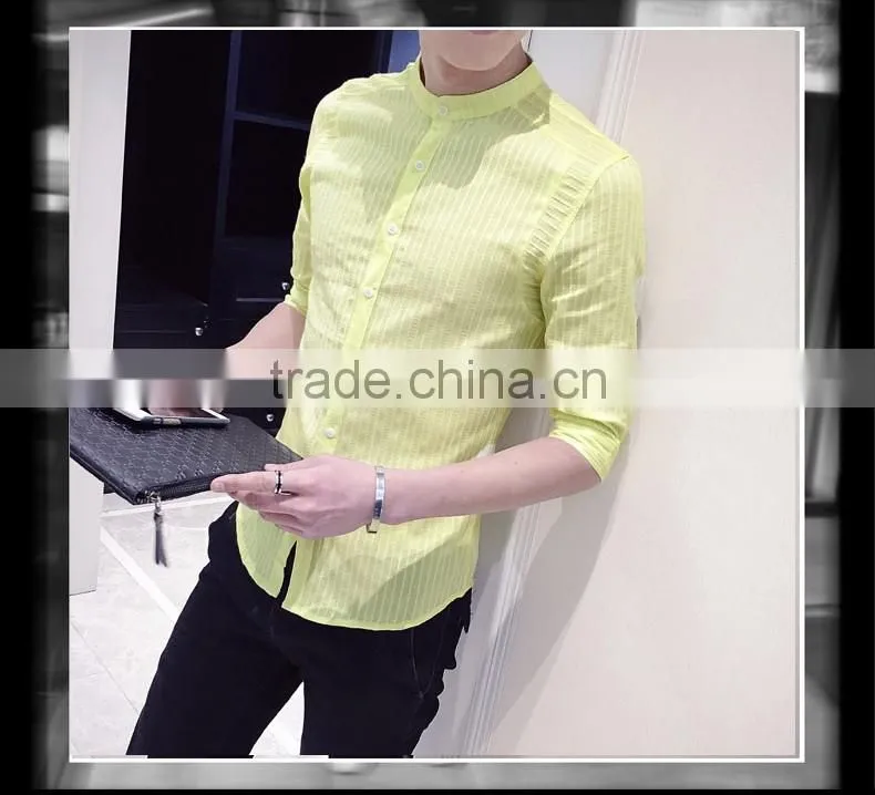 Cultivate one's morality 5 minutes of pure color sleeve shirt