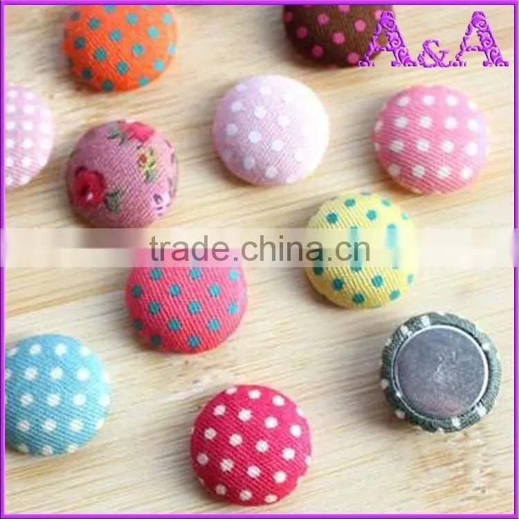 20mm black fabric covered spring snap buttons with silver metal edges