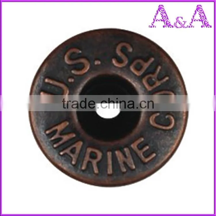 Supply top quality BRASS JEANS BUTTONS jeans buttons 18L-40L