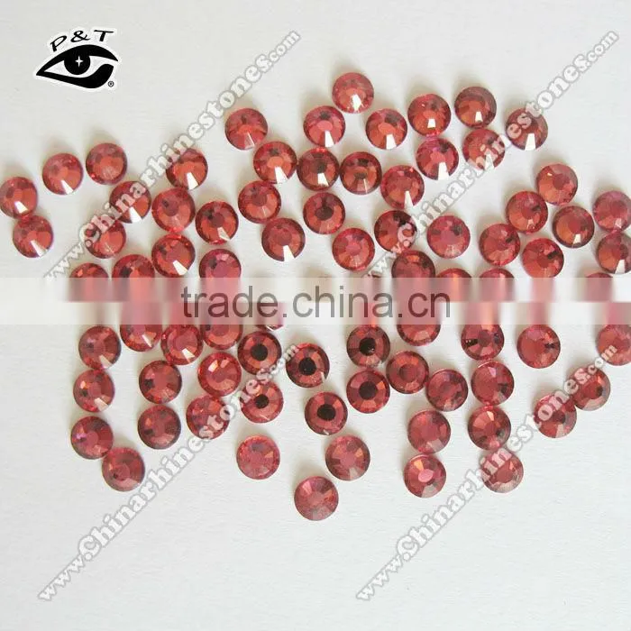 Machine cut rhinestone flat back ss16 Rose color for dress shoes